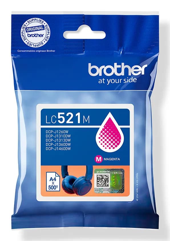 Brother LC521M Cartouche d'encre authentique - Magenta