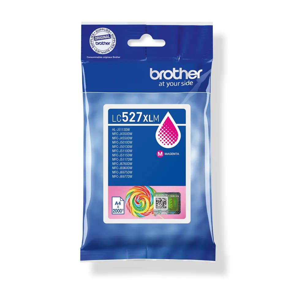 Brother Cartouche d'encre haute capacité LC527XLM d'origine - Magenta