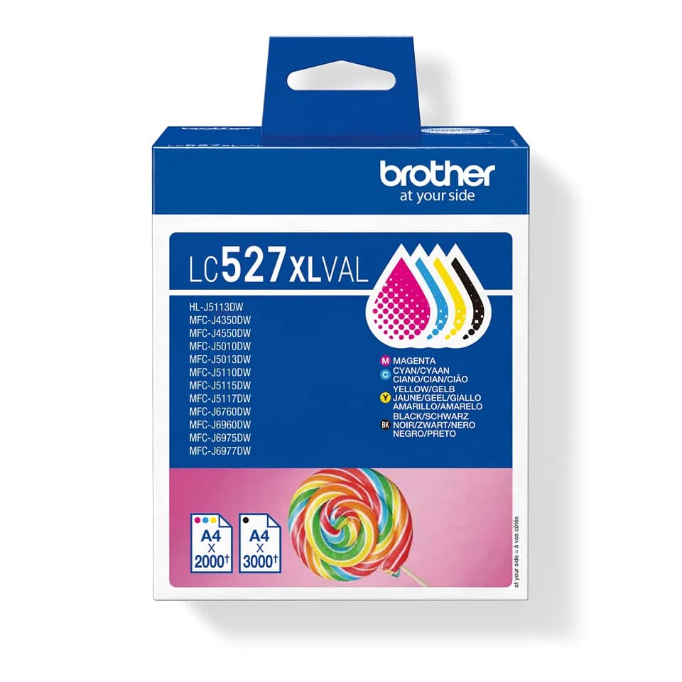 Brother LC527XLVAL Cartouche d'encre d'origine, pack économique