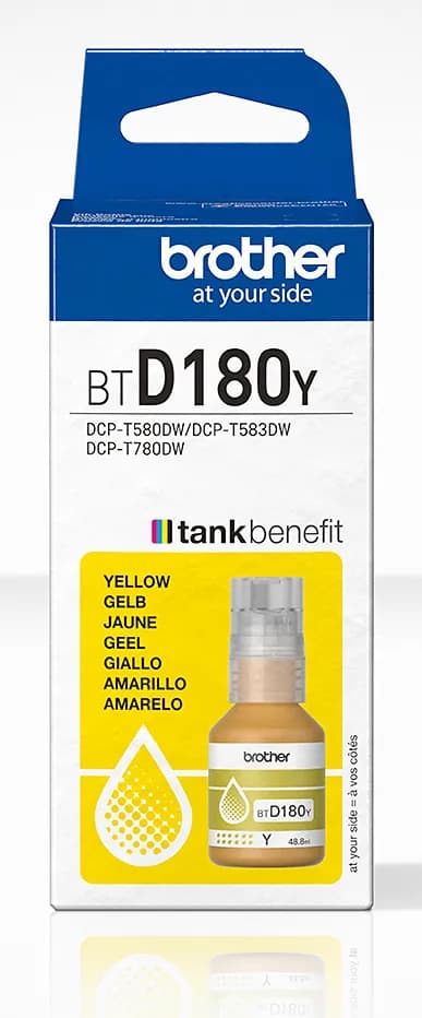 Brother BTD180Y Jaune Bouteille d'encre originale