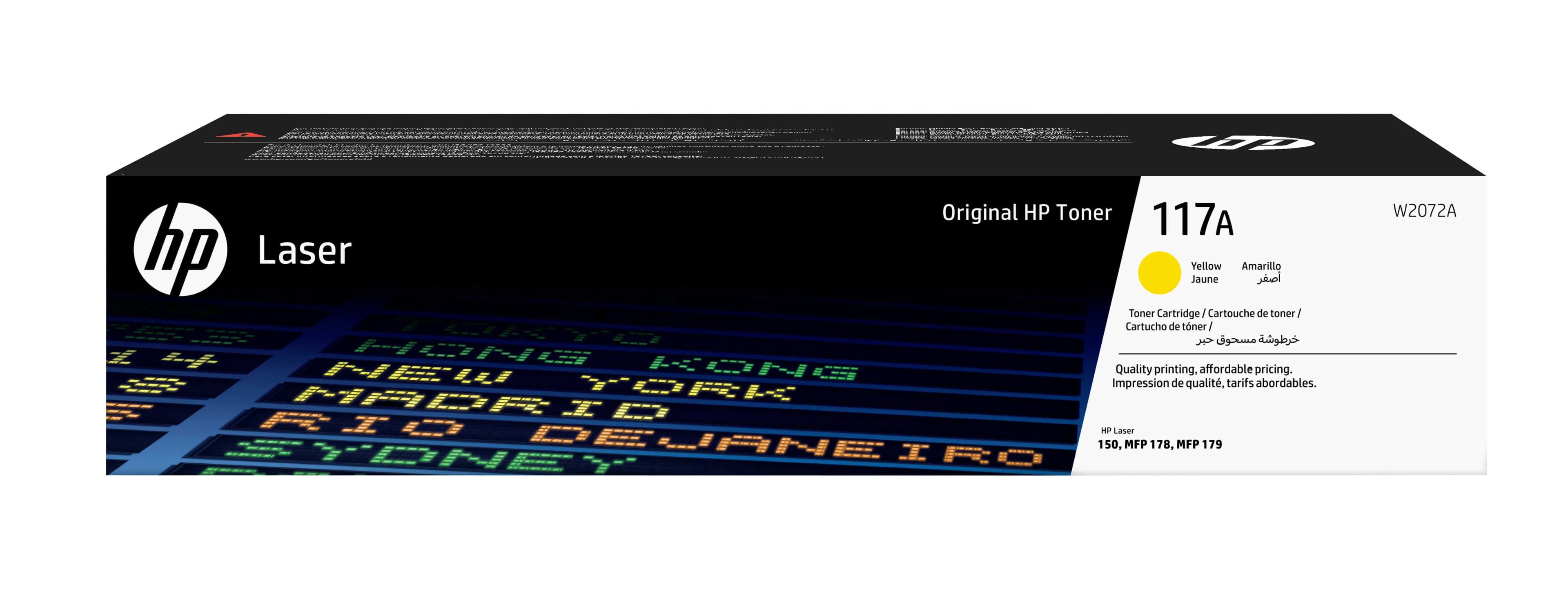 HP Cartouche de toner laser authentique 117A, jaune