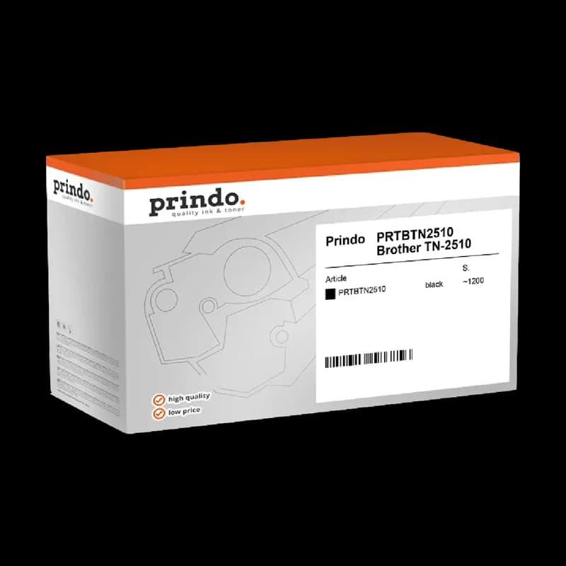 Prindo Classic PRTBTN2510 Toner compatible Brother TN-2510 Noir