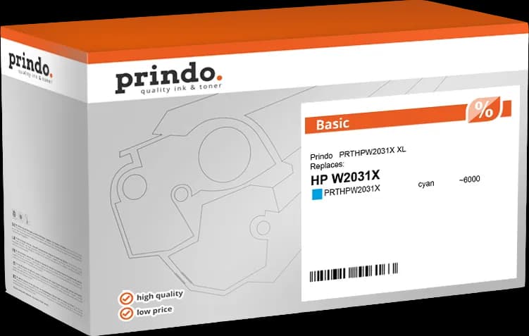 Prindo Basic XL Cyan – Toner compatible HP 415X / W2031X