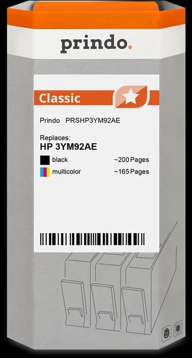 Prindo Classic Multipack 2 cartouches d’encre compatible HP 303 – Noir et tricolore – PRSHP3YM92AE