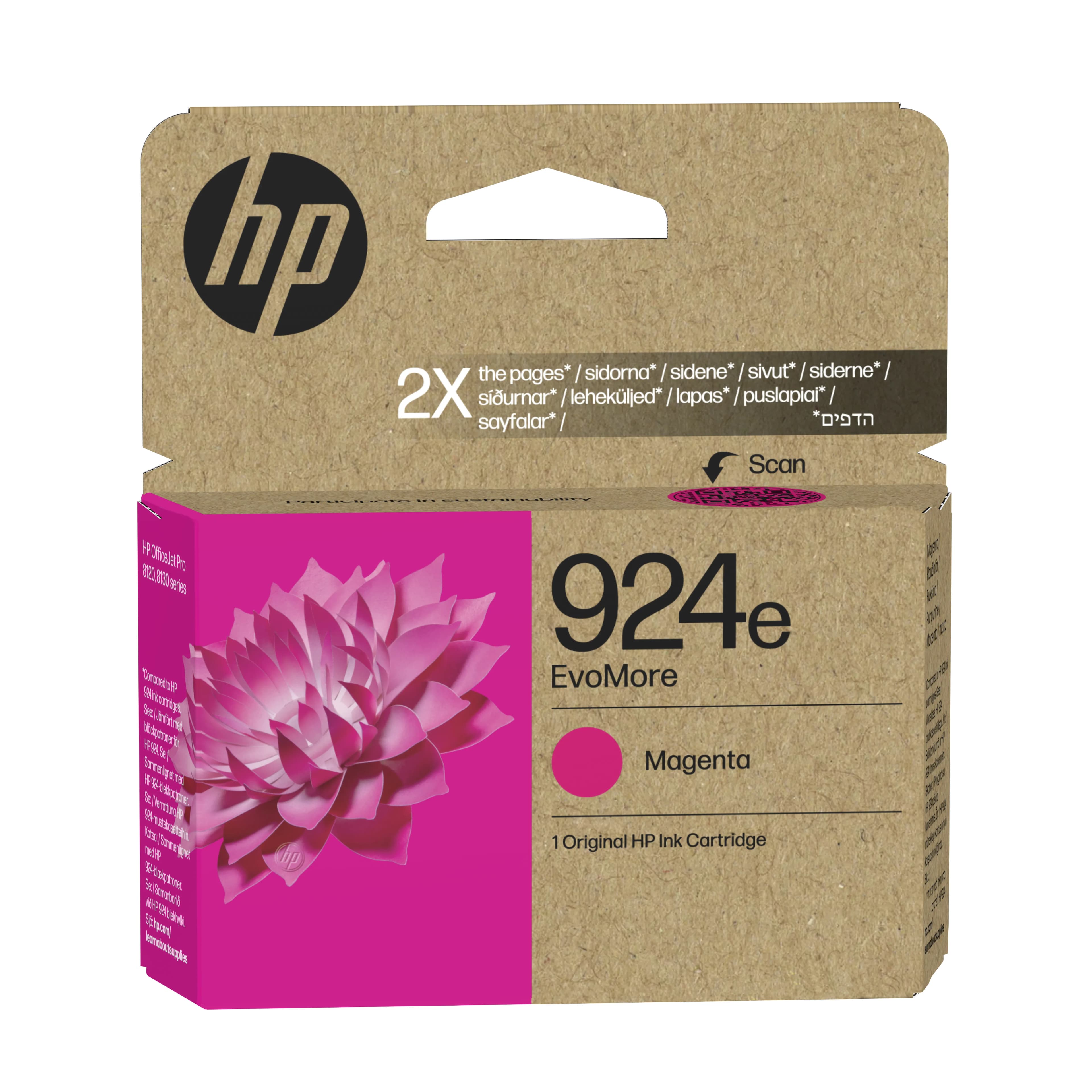 HP 924e Cartouche d’encre authentique Magenta EvoMore