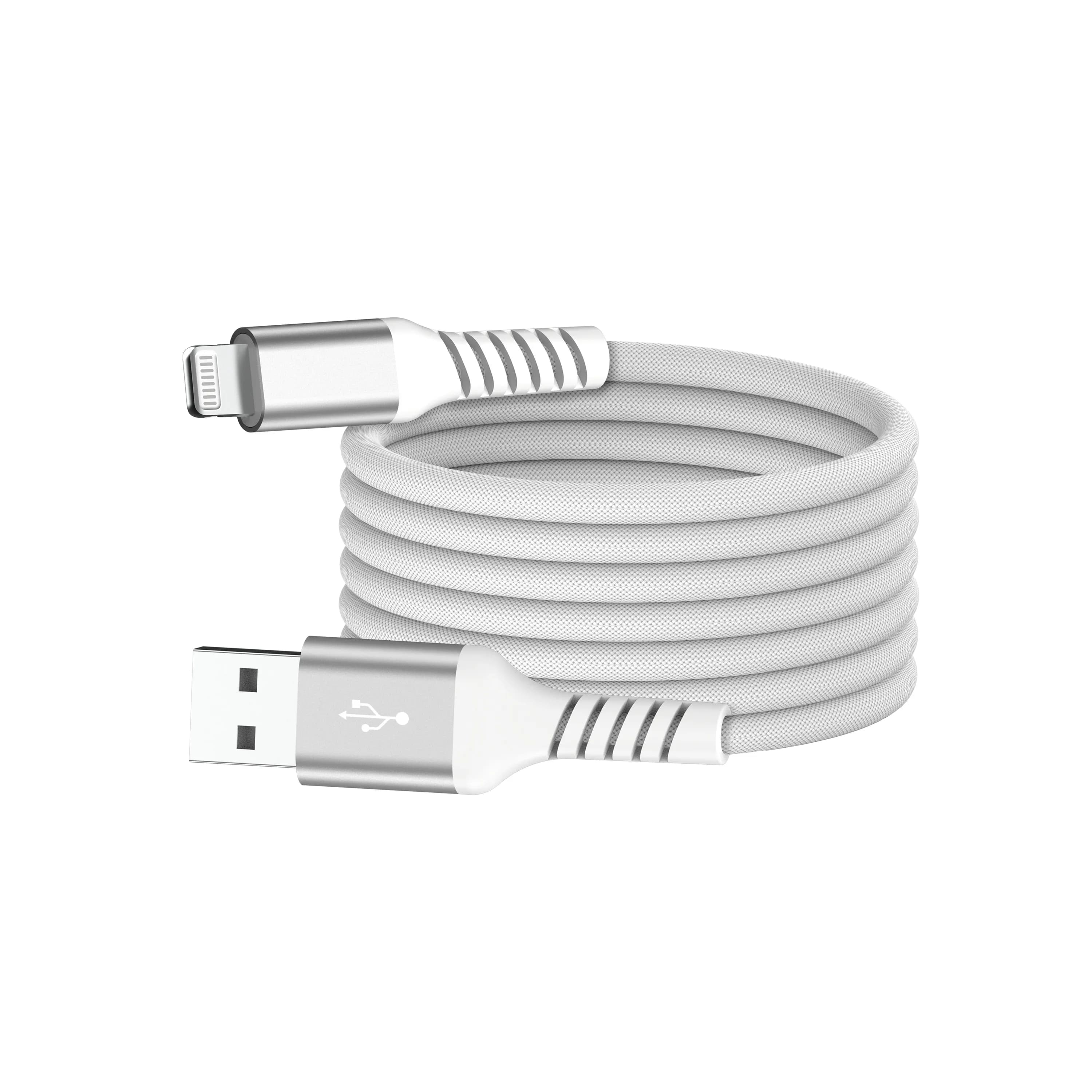WE câble USB-A vers Lightning magnétique 1 m blanc – WEUSBLIGHTMAG100BL