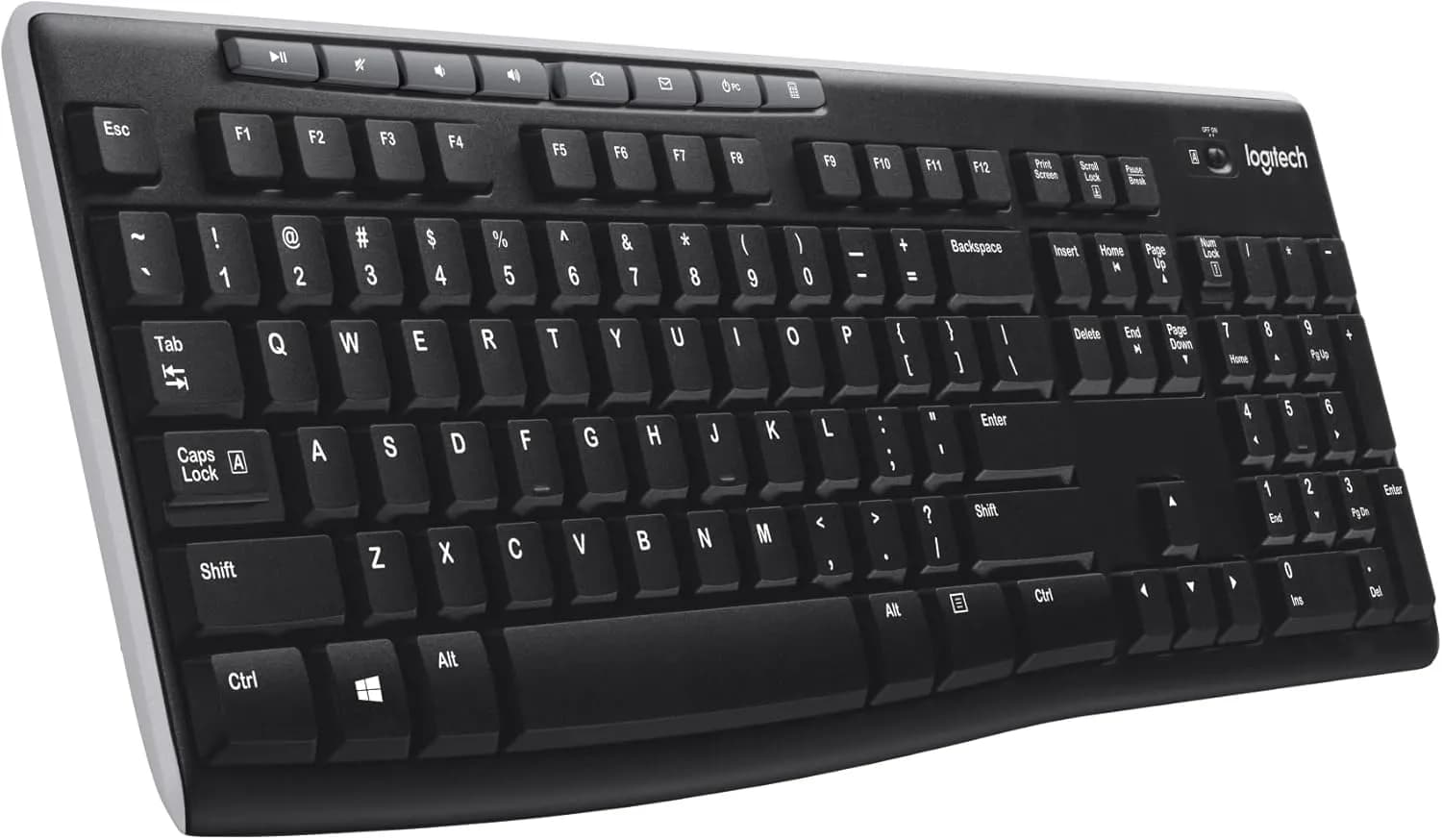 Logitech K270 Clavier Sans Fil pour Windows, Disposition FRA AZERTY Française
