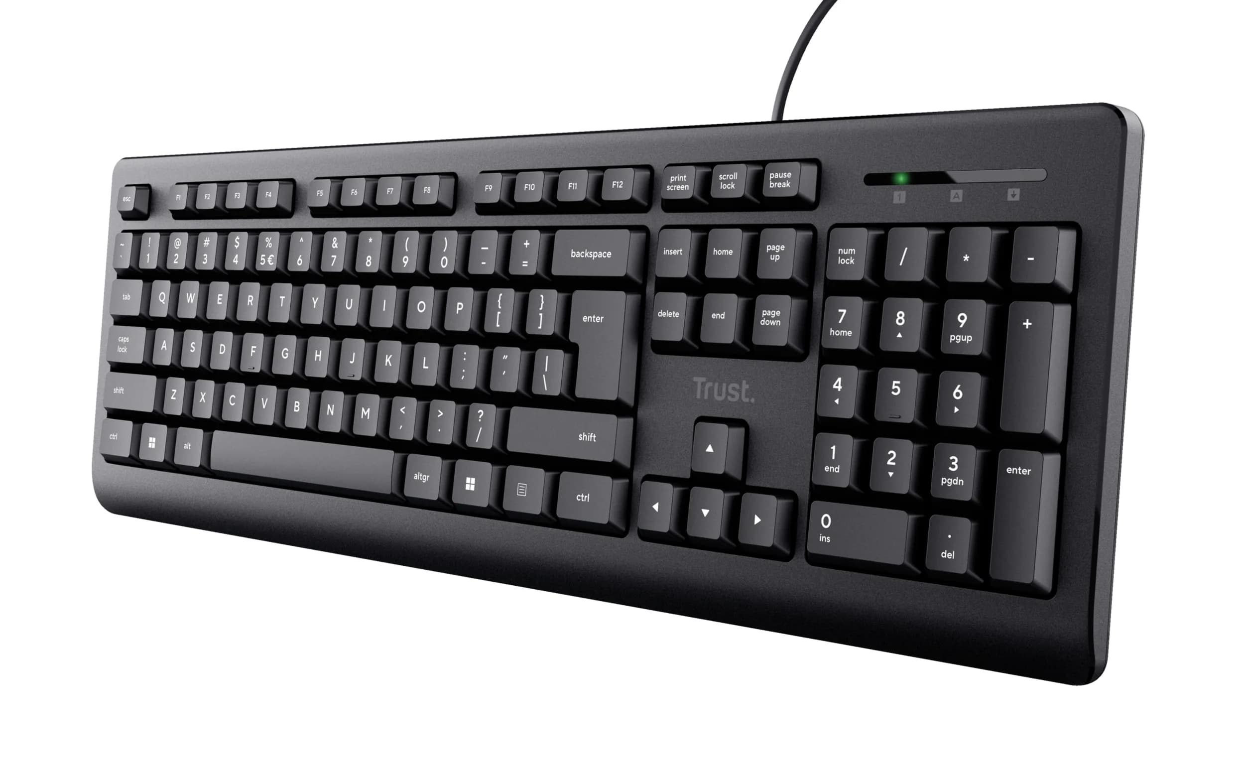 Trust Primo clavier Bureau USB AZERTY Français Noir