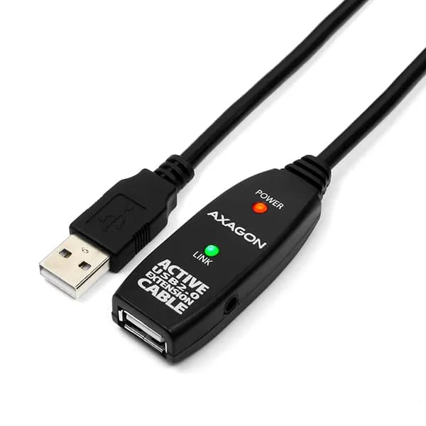 Axagon ADR-210 câble USB USB 2.0 10 m USB A 0,48 Gbit/s Noir