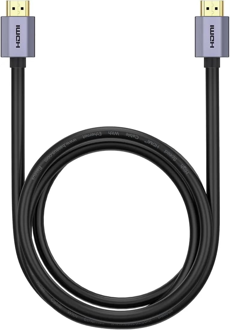 Baseus Haute Définition Série Graphène HDMI vers HDMI 4K Câble Adaptateur 2m Noir