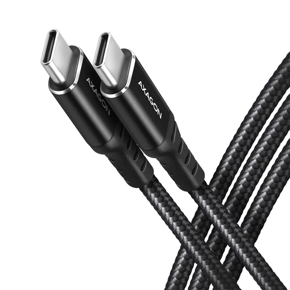 Axagon BUCM-CM10AB câble USB USB 2.0 1 m USB C 0,48 Gbit/s 60 W Noir