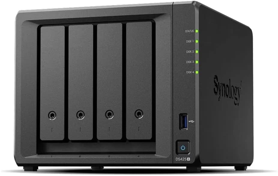 Synology DiskStation DS425+ NAS/Serveur de Stockage Intel® Celeron® J4125 2 Go DDR4 0 to - Noir