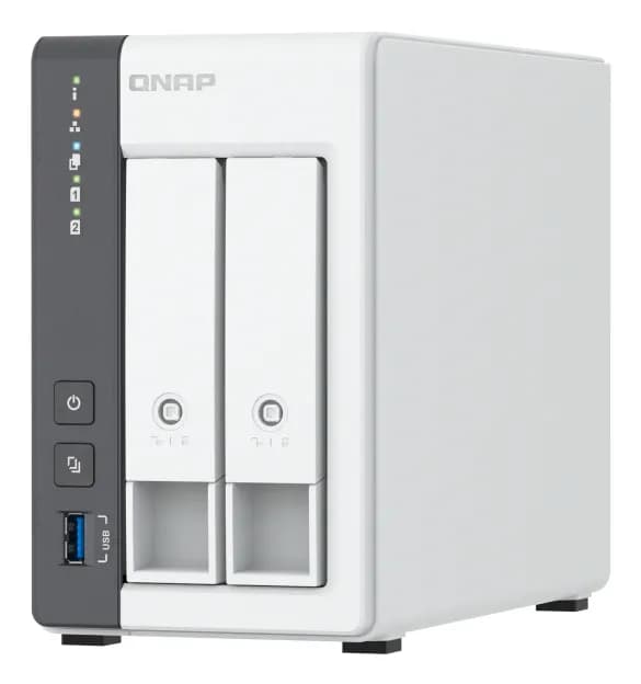 QNAP TS-216G serveur de stockage NAS Tower Cortex-A Cortex-A55 4 Go 0 To Blanc