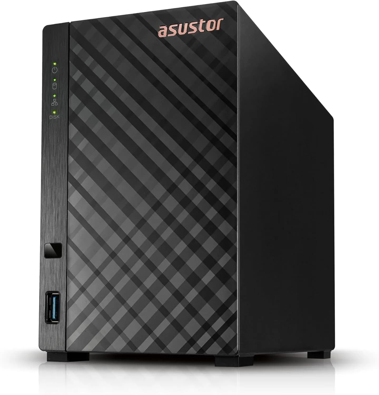 Asustor Drivestor 2 Lite AS1102TL Boîtier NAS à 2 Baies, mémoire réseau, 1,7 GHz Quad Core, Port 1GbE, 1 Go de RAM DDR4, Stockage réseau connecté pour Stockage Cloud (diskless)