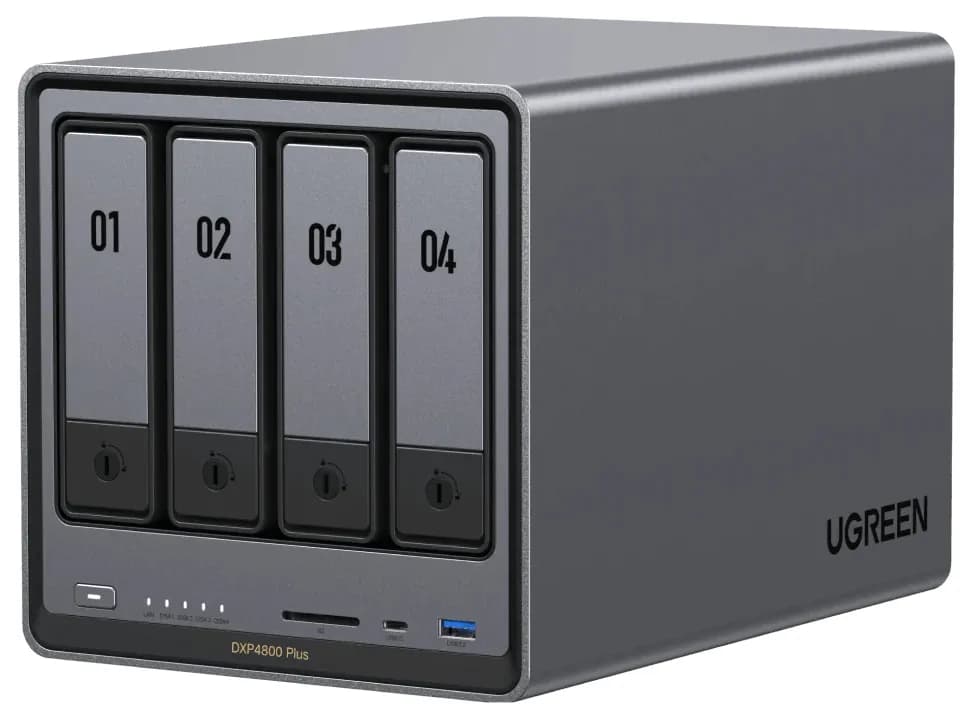 Ugreen NASync DXP4800 Plus NAS Bureau Intel® Pentium® Gold 8505 8 Go DDR5 0 To UGOS Pro