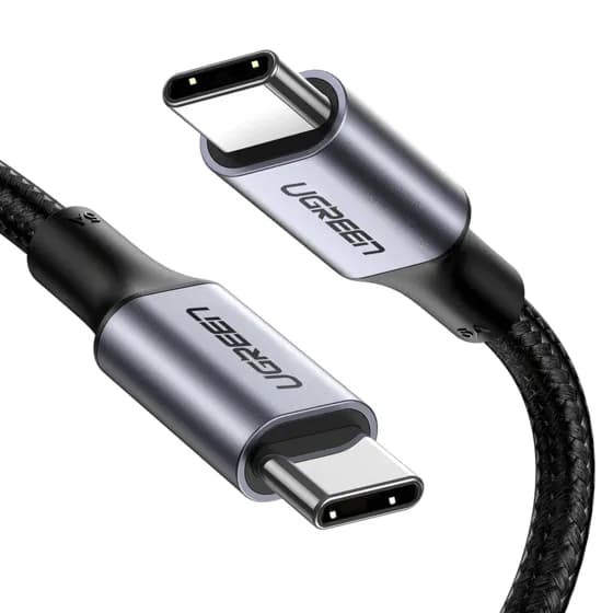 Ugreen câble USB USB 2.0 1 m USB C 0,48 Gbit/s 100 W Noir, Argent
