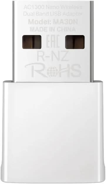 MERCUSYS Adaptateur USB Double Bande sans Fil Nano AC1300N Vitesse 400 Mbps à 2,4 GHz + 867 Mbps à 5 GHz Antennes internes USB 2.0