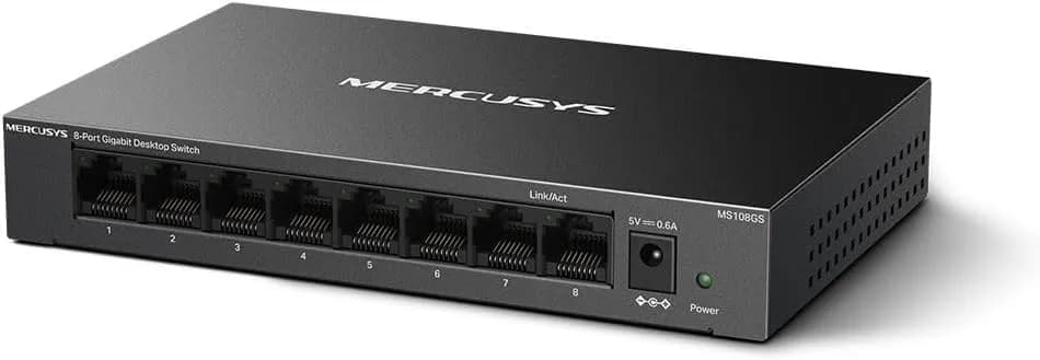 Mercusys Switch Ethernet Gigabit 8 Ports RJ45, Boîtier Métal, MS108GS