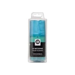 D2 Diffusion Kit de nettoyage pour écrans, spray 200 ml et chiffonette en microfibre