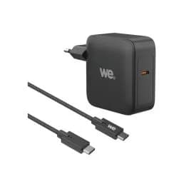 WE Bundle chargeur GaN USB-C 100 W avec câble USB-C vers USB-C 2 m noir