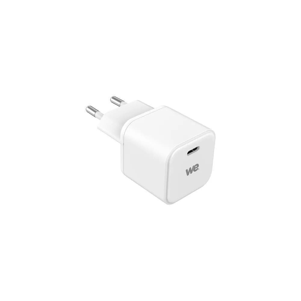 WE Chargeur secteur GaN USB-C 100 W Power Delivery avec câble USB-C/USB-C de 2 m blanc