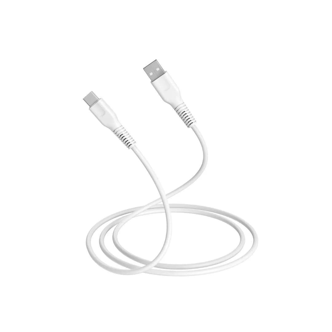 We Câble USB-A vers USB-C 2.0 mâle/mâle 15 W 1,50 m blanc