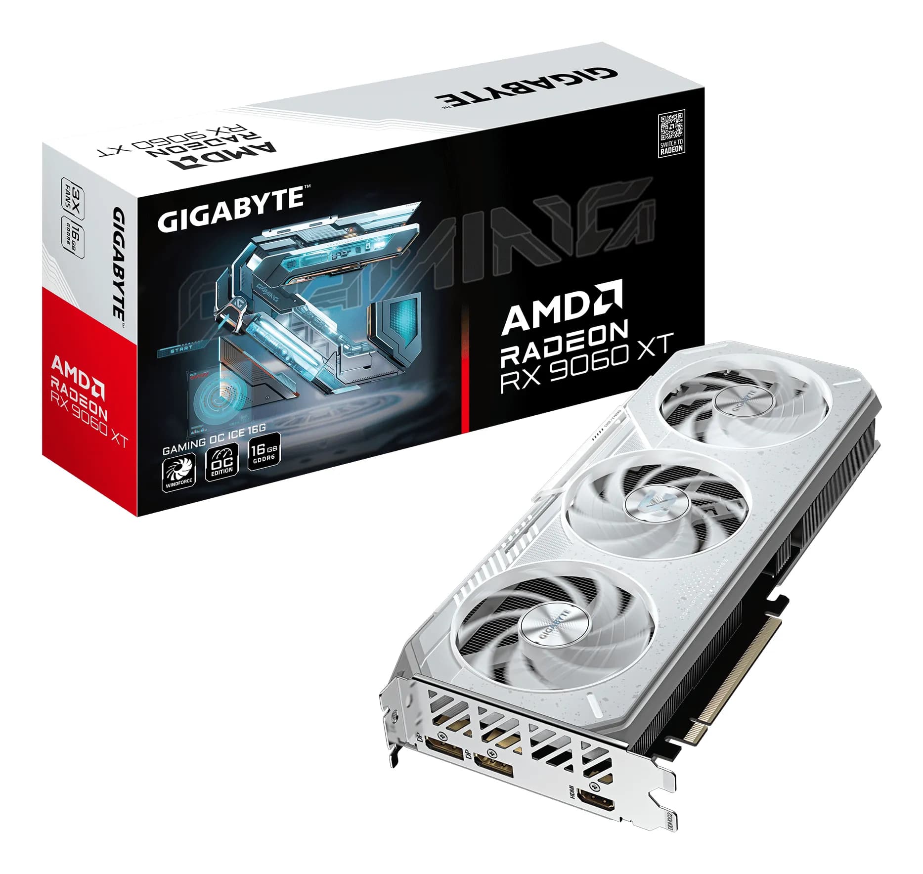 GIGABYTE GAMING Carte Graphique Radeon RX 9060 XT OC ICE 16G