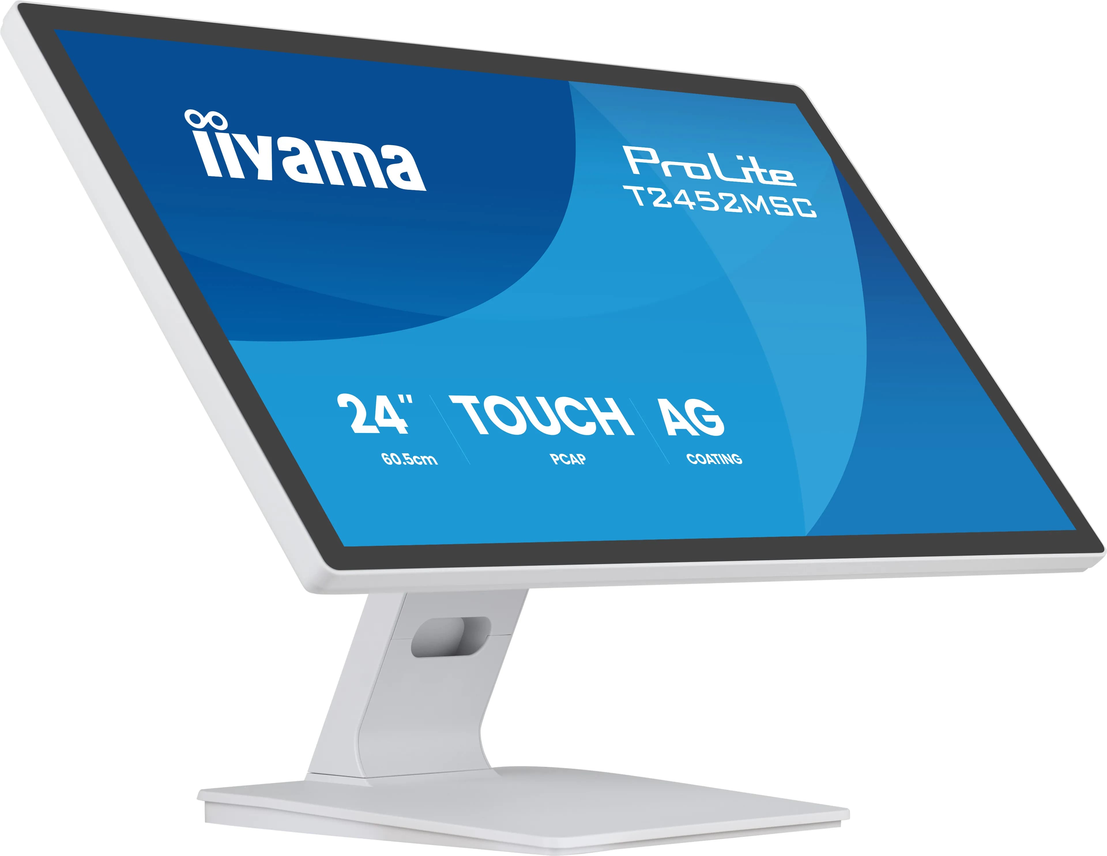 iiyama T2452MSC-W2AG écran plat de PC 61 cm (24") 1920 x 1080 pixels Full HD LED Écran tactile Blanc