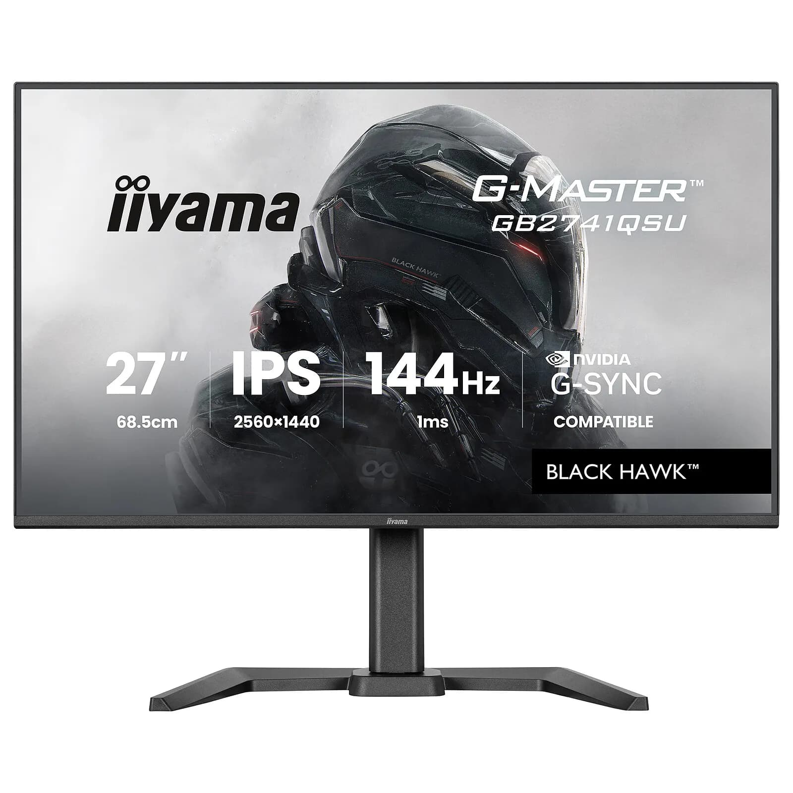 Ecran Iiyama GB2741QSU-B1 27"QHD 144Hz/IPS/1ms/AdaptSync/GSync