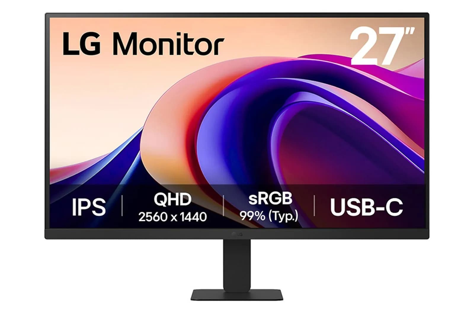 LG 27'' QHD Monitor écran plat de PC 68,6 cm (27") 2560 x 1440 pixels Quad HD Noir