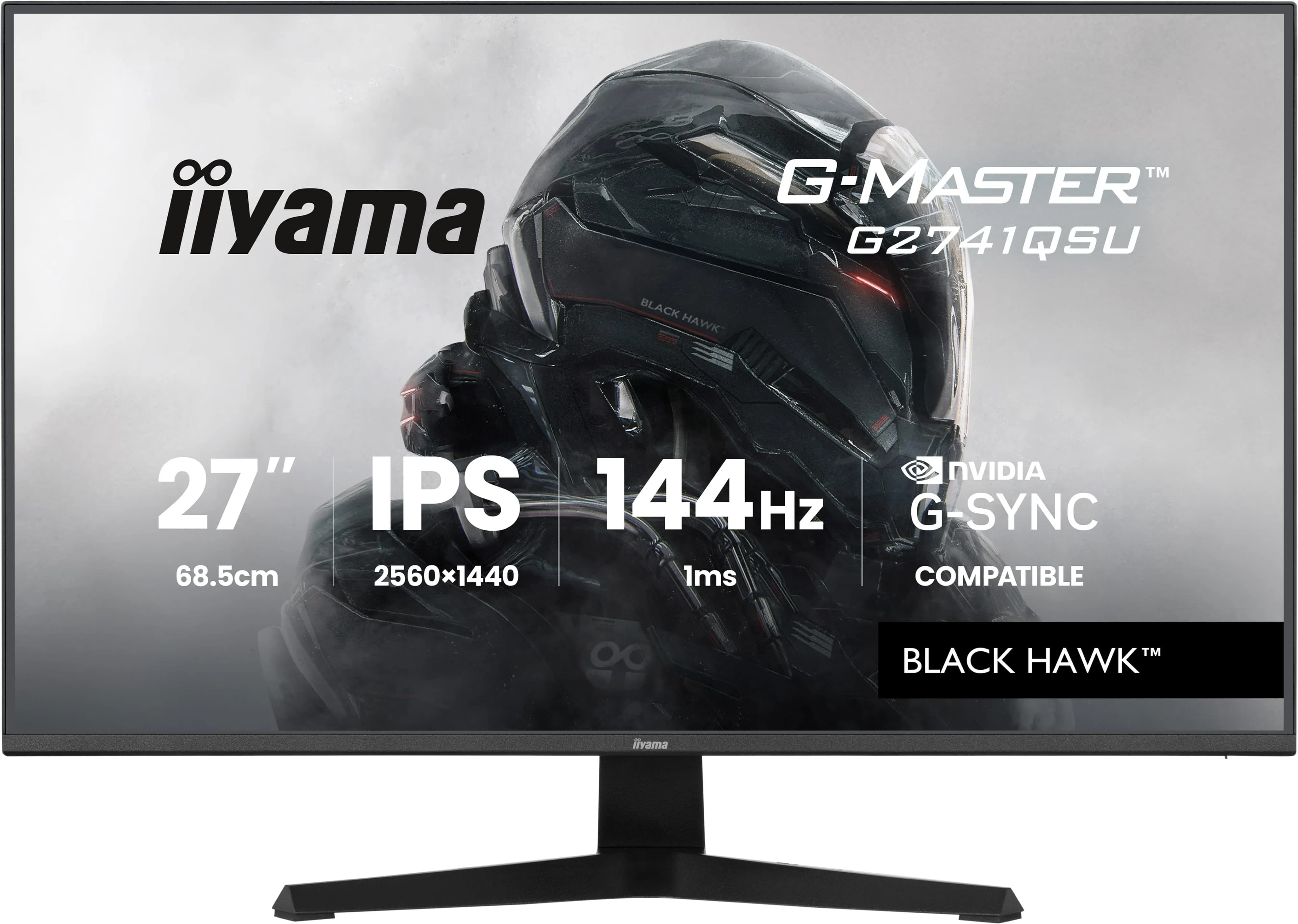 iiyama G-MASTER G2741QSU-B1 écran plat de PC 68,6 cm (27") 2560 x 1440 pixels 4K Ultra HD QLED Noir