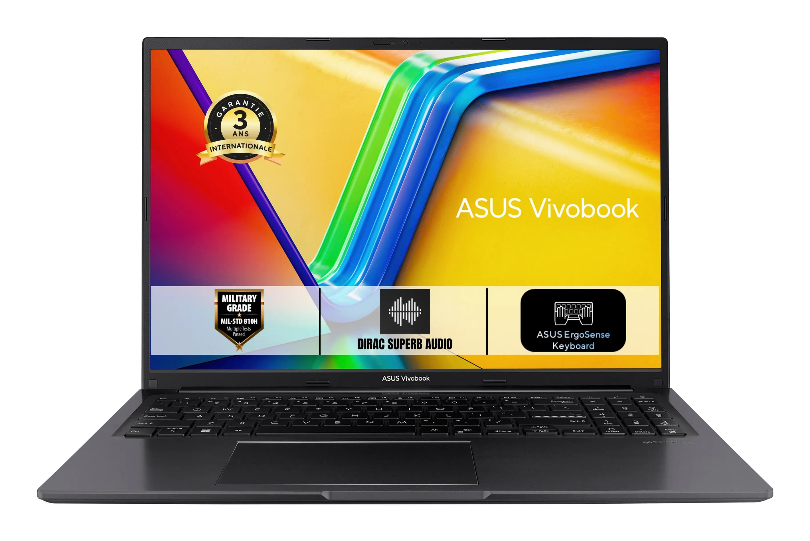 ASUS Vivobook 16 M1605NAQ-ISCSH193W AMD Ryzen™ 5 150 Ordinateur portable 40,6 cm (16") WUXGA 16 Go DDR5-SDRAM 512 Go SSD Wi-Fi 6 (802.11ax) Windows 11 Home Noir