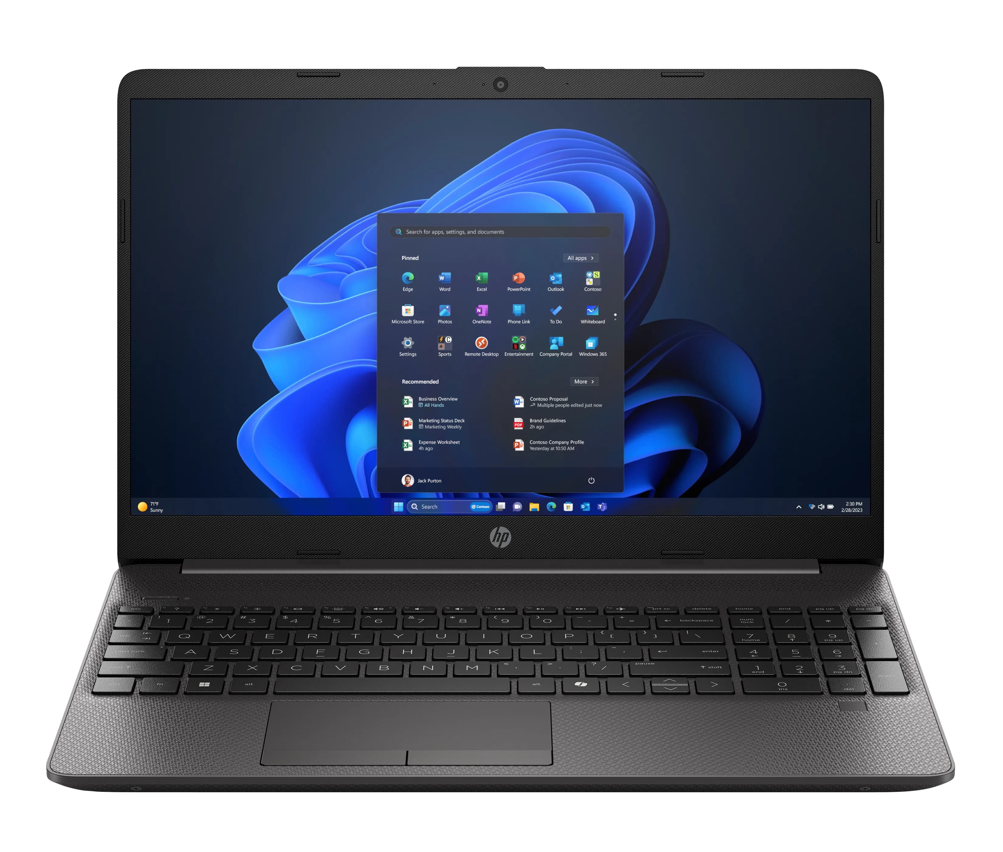 HP 250R G9 Intel Core 5 120U Ordinateur portable 39,6 cm (15.6") Full HD 8 Go DDR4-SDRAM 512 Go SSD Wi-Fi 6 (802.11ax) Windows 11 Home Noir