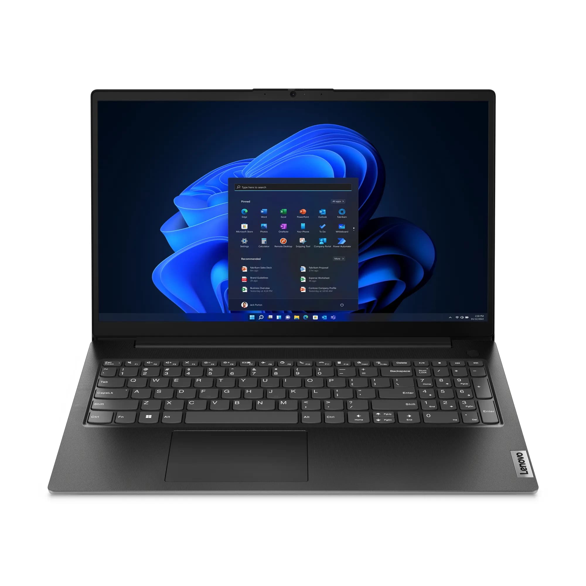 Lenovo V15 G4 AMN AMD Ryzen™ 5 7520U Ordinateur portable 39,6 cm (15.6") Full HD 8 Go LPDDR5-SDRAM 512 Go SSD Wi-Fi 6 (802.11ax) Windows 11 Home Noir Français