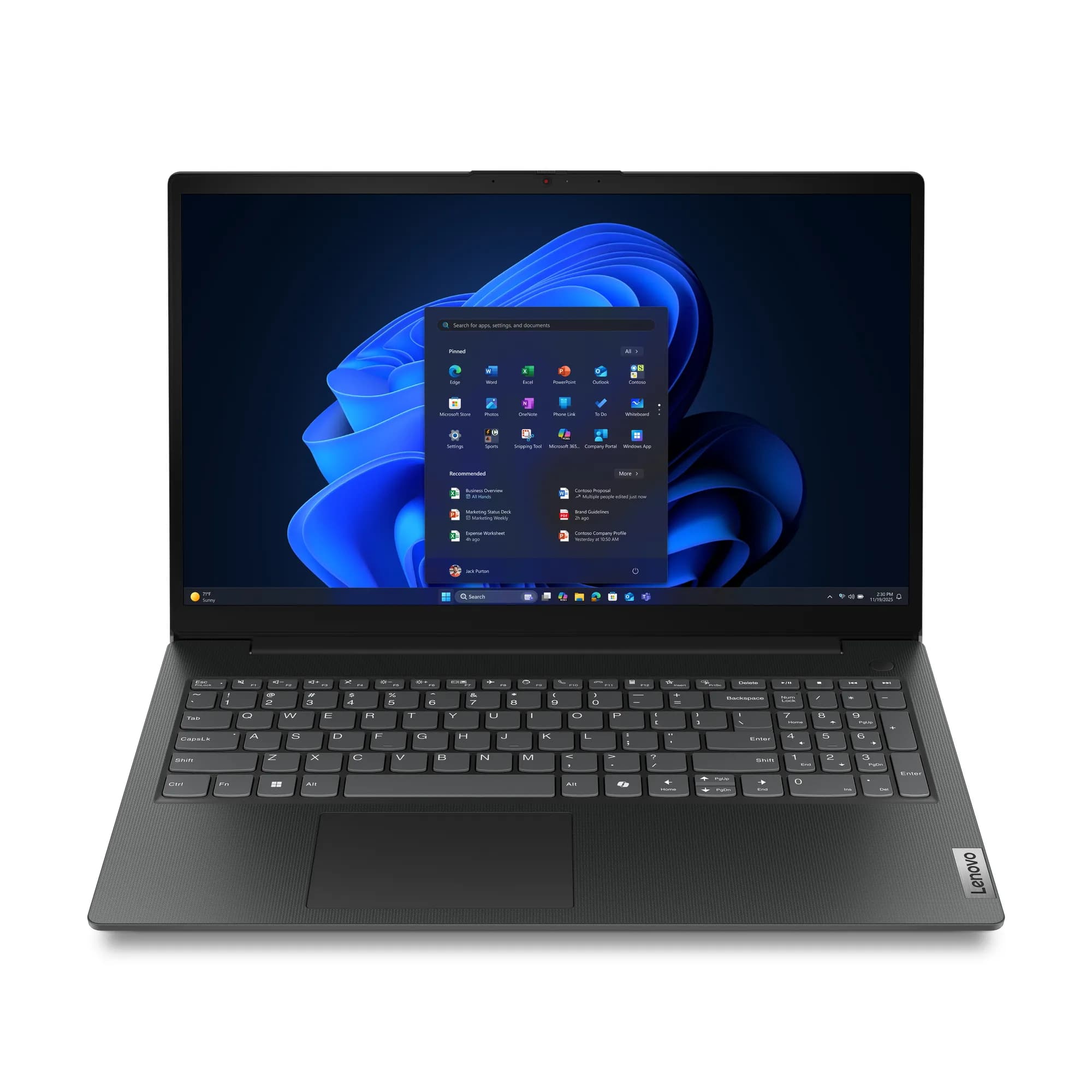 Lenovo V15 G6 ITN Intel® N N100 Ordinateur portable 39,6 cm (15.6") Full HD 8 Go DDR5-SDRAM 128 Go UFS Wi-Fi 6 (802.11ax) Windows 11 Pro Noir Français