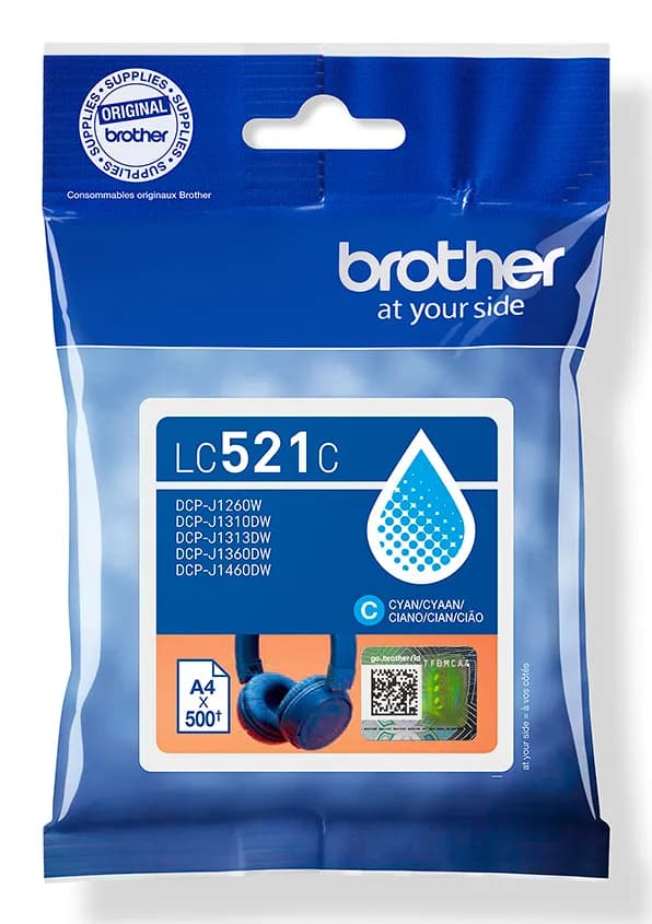 Brother LC521C Cartouche d'encre originale - Cyan