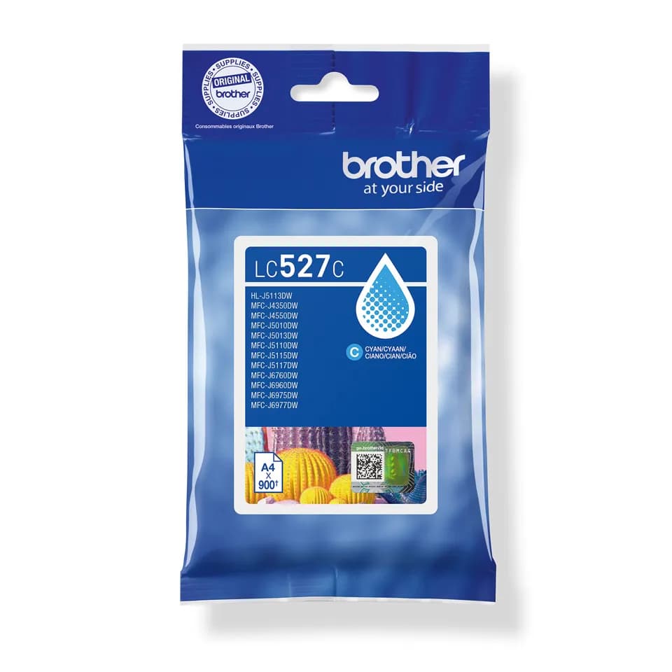 Brother Cartouche d'encre authentique LC527C - Cyan