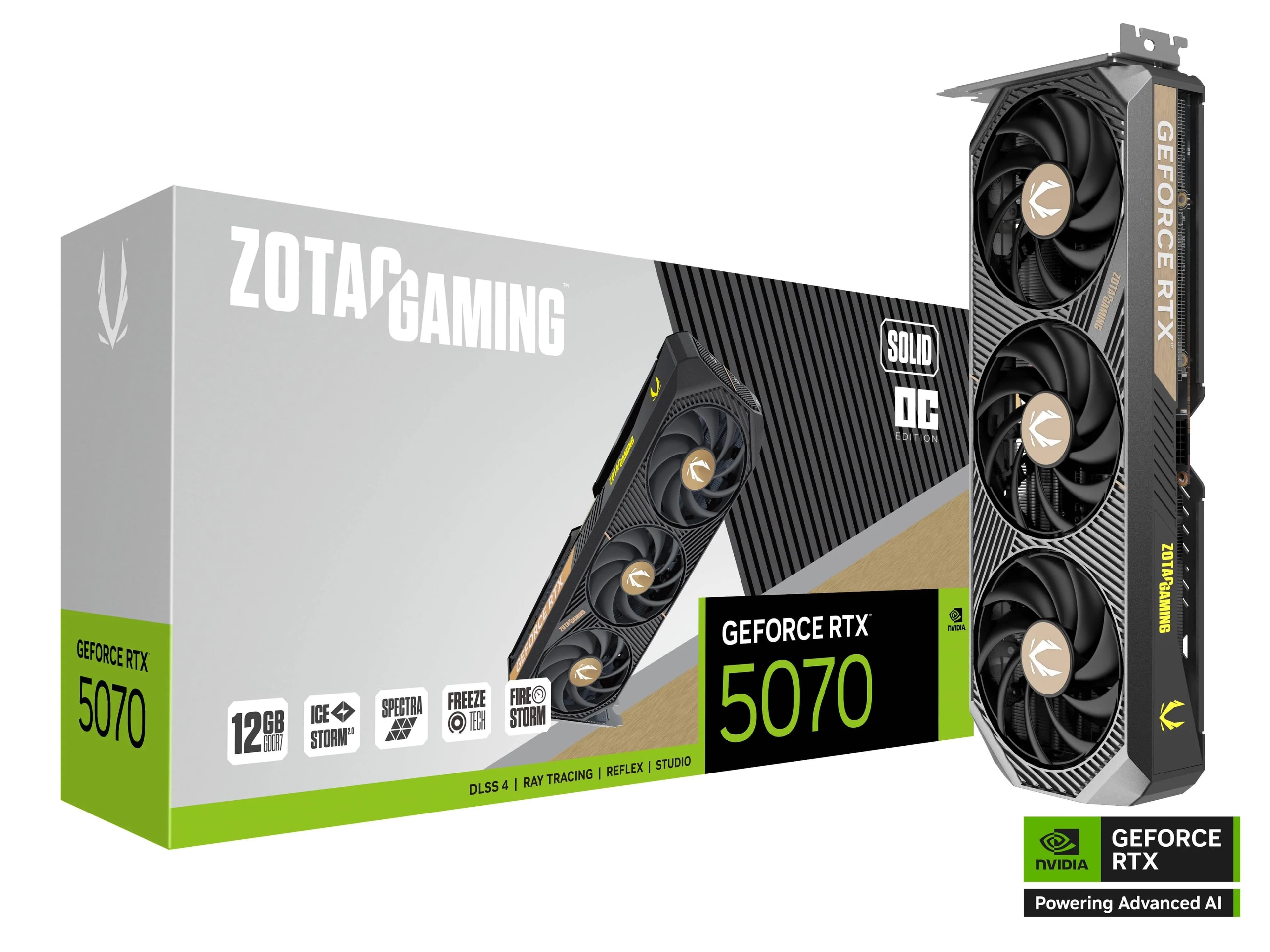 ZOTAC GAMING RTX 5070 SOLID OC 12Go